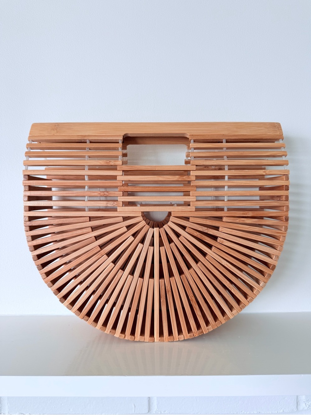 Cult Gaia Inspired Gaias Bamboo Ark Small Top Handle Bag - Picture 3 of 10